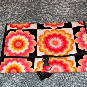 Colorful Floral Hanging Organizer with clasp closure